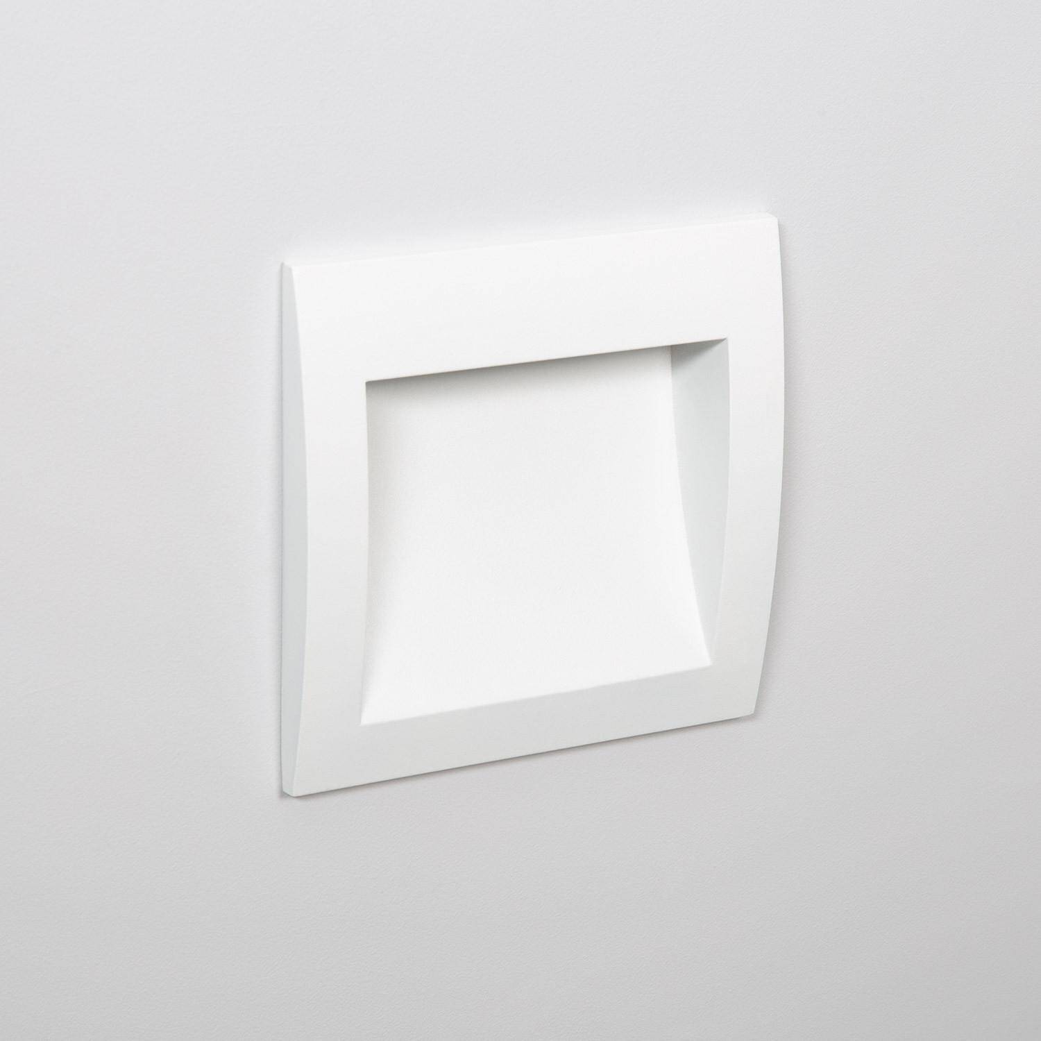 Balise LED Extérieure 4W Encastrable Carrée Blanche en Aluminium Natt Blanc neutre 4000K Balise LED Extérieure 4W Encastrable Carrée Blanche en Aluminium Natt Blanc neutre 4000K