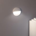 Balise LED Extérieure Murale 4W en Saillie Ronde Jade Blanche – Image 2