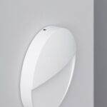 Balise LED Extérieure Murale 4W en Saillie Ronde Jade Blanche – Image 3