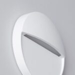 Balise LED Extérieure Murale 4W en Saillie Ronde Jade Blanche – Image 4