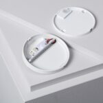 Balise LED Extérieure Murale 4W en Saillie Ronde Jade Blanche – Image 7