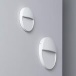 Balise LED Extérieure Murale 4W en Saillie Ronde Jade Blanche – Image 9