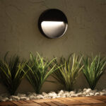 Applique murale extérieure LED ronde noire IP65 PC/ABS – Image 2