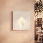 Balise Extérieure LED Carrée 3W Encastrable au Mur Adam Blanc – Image 6