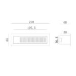 Balise Murale Extérieure LED Encastrable Anthracite Lane 3W – Image 5