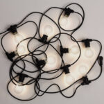 Guirlande lumineuse extérieure 10 m noire IP44 - 10 douilles B22 – Image 10