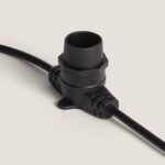 Guirlande lumineuse extérieure 10 m noire IP44 - 10 douilles B22 – Image 13