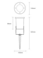 Spot Extérieur GU10 Aluminium sur Piquet Tigris – Image 7