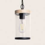 Suspension Extérieure Verre Silphco Brun clair