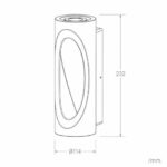 Applique murale extérieure LED dimmable en ciment gris IP65 – Image 7