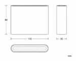 Applique Murale Extérieure LED Éclairage Double Face Aluminium Luming Blanc neutre 4000K Noir 6 W 90 mm x 30 mm x 115 mm ↔11 cm 84.3 lm/W – Image 6