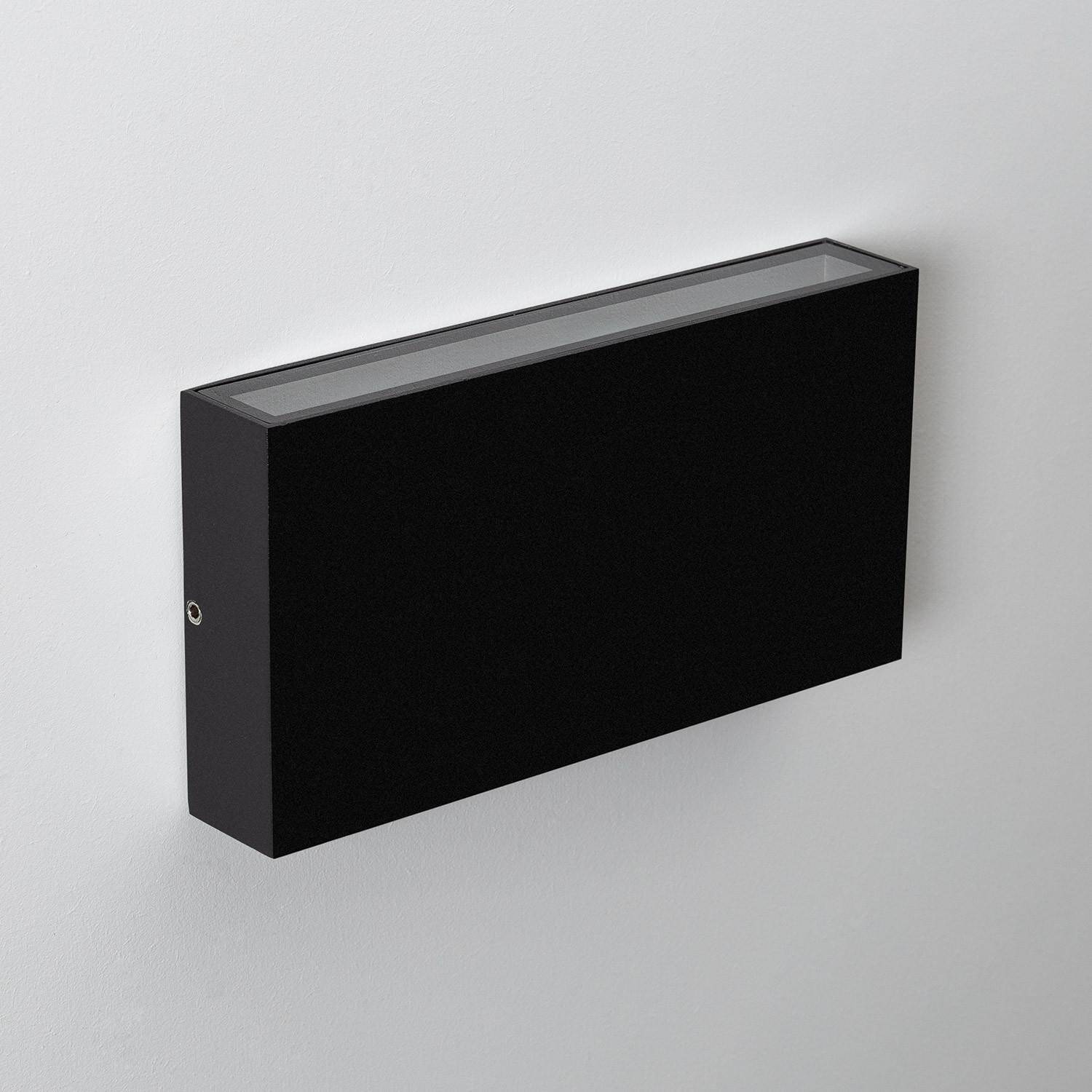 Applique Murale Extérieure LED Éclairage Double Face Aluminium Luming II Blanc chaud 2700K Noir 12 W 90 mm x 175 mm x 30 mm ↔17 cm 100 lm/W Applique Murale Extérieure LED Éclairage Double Face Aluminium Luming II Blanc chaud 2700K Noir 12 W 90 mm x 175 mm x 30 mm ↔17 cm 100 lm/W