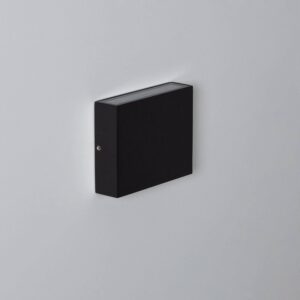 Applique Murale Extérieure LED Éclairage Double Face Aluminium Luming II Sélectionnable (chaud-neutre) 2700K - 3300K - 4000K Noir 6 W 90 mm x 115 mm x 30 mm ↔11 cm 84 lm/W