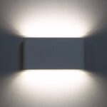Applique Murale Extérieure LED Éclairage Double Face Aluminium Luming Sélectionnable (chaud-neutre) 2700K - 3300K - 4000K Blanc 12 W 90 mm x 30 mm x 175 mm ↔17 cm 100 lm/W – Image 4