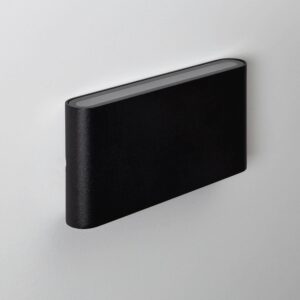 Applique Murale Extérieure LED Éclairage Double Face Aluminium Luming Sélectionnable (chaud-neutre) 2700K - 3300K - 4000K Noir 12 W 90 mm x 30 mm x 175 mm ↔17 cm 100 lm/W