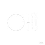 Applique murale extérieure LED ronde en aluminium rouille Ø23 cm – Image 5