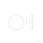 Applique murale extérieure ronde LED anthracite aluminium Ø18 cm – Image 7