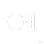 Applique murale extérieure LED ronde 23 cm anthracite aluminium – Image 6