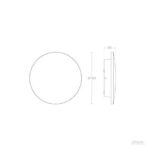 Applique Murale LED Extérieure Aluminium Blekkom Sélectionnable (chaud-neutre) 2200K - 3000K - 4000K Rouille 10 W 180 mm x Ø180 mm 850 lm ø18 cm 48 94 lm/W – Image 6