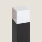 Balise extérieure sur pied 74 cm noire avec prise étanche Schuko – Image 15