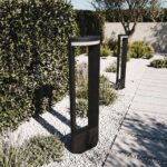 Balise LED extérieure 60 cm noire aluminium IP65 sur pied – Image 6