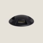 Balise LED encastrable ronde noire aluminium IP67 extérieure – Image 2