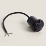 Balise LED encastrable ronde noire aluminium IP67 extérieure – Image 3