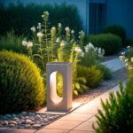 Balise Extérieure LED Dimmable 6W Ciment Sylexa 35 cm – Image 2