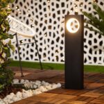 Balise LED extérieure 60 cm noir aluminium sur pied – Image 9