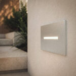 Balise murale extérieure encastrable LED linéaire argent inox – Image 8