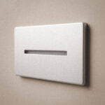 Balise murale extérieure encastrable LED linéaire argent inox – Image 9
