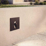 Balise murale encastrée LED carrée noire en aluminium – Image 7