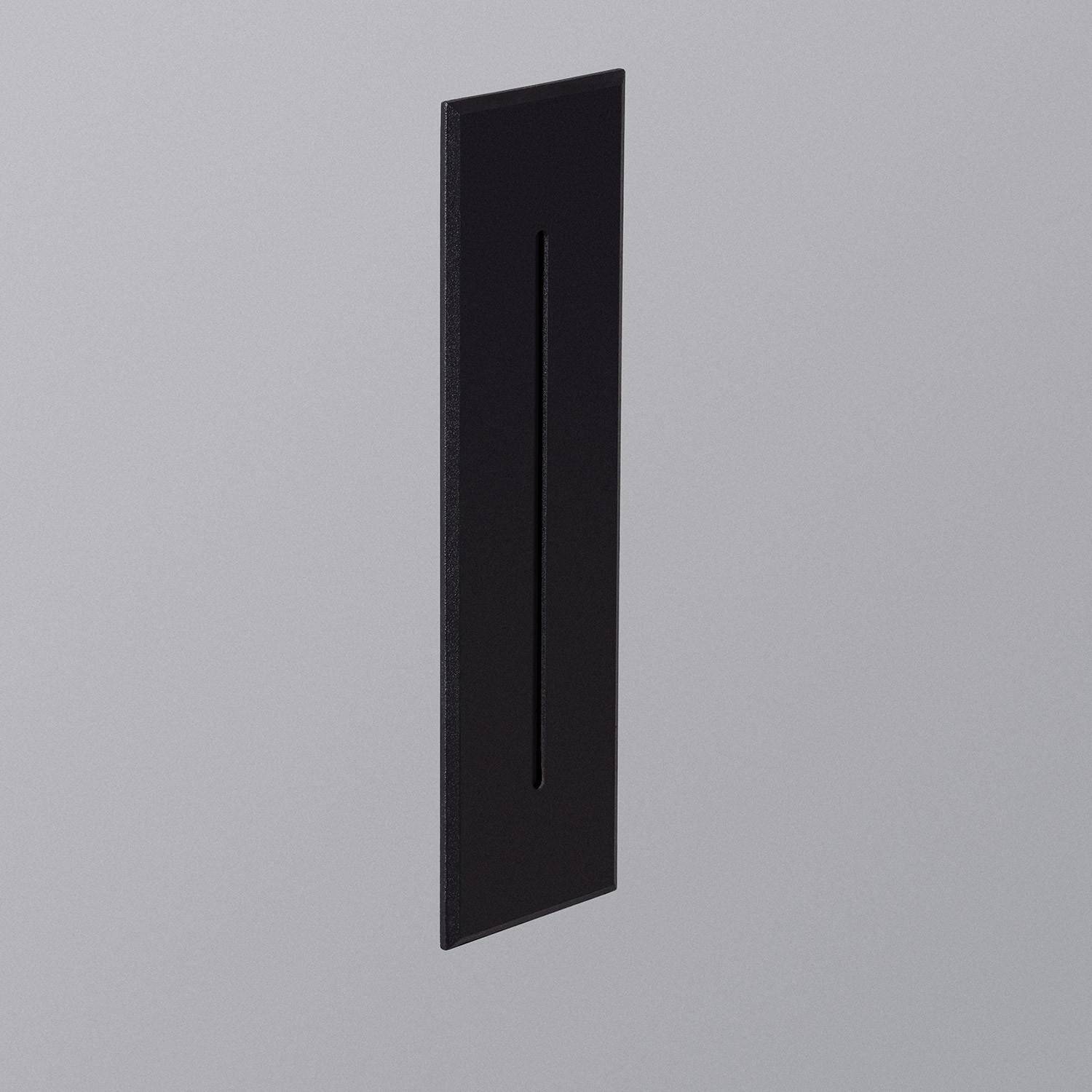 Balise Murale Extérieure LED 3W Encastrable Aluminium Rectangulaire Noire Wabi Linear Balise Murale Extérieure LED 3W Encastrable Aluminium Rectangulaire Noire Wabi Linear