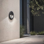 Balise murale extérieure encastrable LED ronde noire aluminium – Image 6