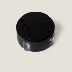 Applique murale extérieure ronde noire alu IP54 blanc chaud – Image 22