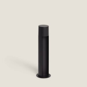 Balise extérieure aluminium noire 400 mm douille GU10