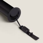 Balise extérieure aluminium noire 400 mm douille GU10 – Image 5