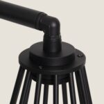 Balise LED sur pied extérieure noire aluminium 95 cm IP65 – Image 6