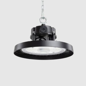 Cloche LED Industrielle UFO HBD Evo LUMILEDS 170 lm/W LIFUD Dimmable 0-10V 90º Blanc froid 5000K 100 W 180 mm x Ø248 mm 300 mA-500 mA 17000 lm 195 17000 lm - 12000 lm - 9000 lm 1.3 kg 120 W 100 W - 80 W - 60 W 180 V-260 V Sans capteur