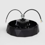 Cloche LED UFO noire aluminium extérieure dimmable 0-10V radar – Image 9