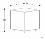 Lampe cube LED extérieure RGB+CCT rechargeable blanche ABS 30 cm – Image 11