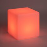 Cube LED RGBW rechargeable blanc 40 cm IP65 télécommande – Image 24