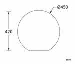 Lampe sphérique extérieure rechargeable RGB LED Ø45 cm blanche – Image 12