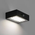 Applique murale solaire LED noire rechargeable avec détecteur PIR – Image 9
