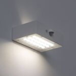 Applique murale solaire blanche rechargeable avec détecteur PIR – Image 9