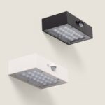 Applique murale solaire blanche rechargeable avec détecteur PIR – Image 13