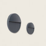 Applique murale extérieure LED ronde saillie gris foncé aluminium – Image 14