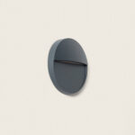 Balise Murale Extérieure LED 3W Saillie Rond Jade Sélectionnable (chaud-neutre) 2200K - 3000K - 4000K Anthracite