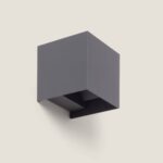 Applique Murale Extérieure LED 6W Aluminium Éclairage Double Face Eros Sélectionnable (chaud-neutre) 2700K - 3200K - 4000K Anthracite
