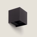 Applique Murale Extérieure LED 6W Aluminium Éclairage Double Face Eros Sélectionnable (chaud-neutre) 2700K - 3200K - 4000K Noir